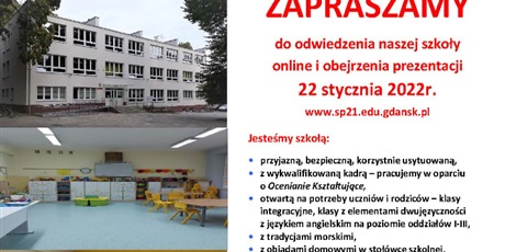 Powiększ grafikę: Plakat zawierający informacje dotyczące oferty szkoły.